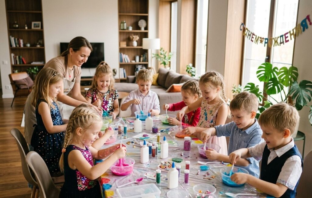 мастер класс слаймы