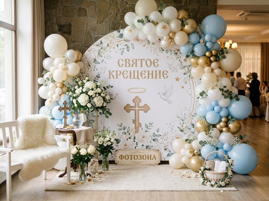 фотозона на крещение