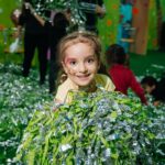 бумажное шоу фольгированное цветное зеленое заказать москва и мо