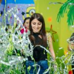 бумажное шоу фольгированное цветное зеленое заказать москва и мо