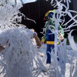 бумажное шоу из белой бумаги заказать москва и мо
