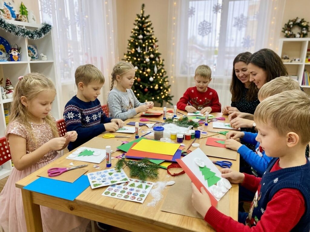 новогодний мастер класс открытка
